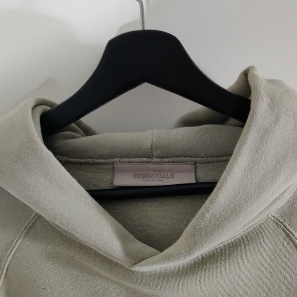 Essentials Fear of God Green Fleece Raglan Hoodie Medium - Picture 3 of 5